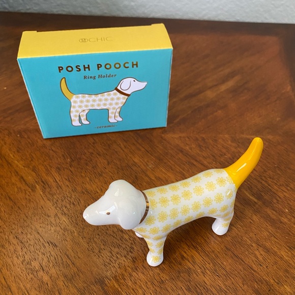 Posh Pooch Ceramic Dog Ring Holder - Picture 3 of 5